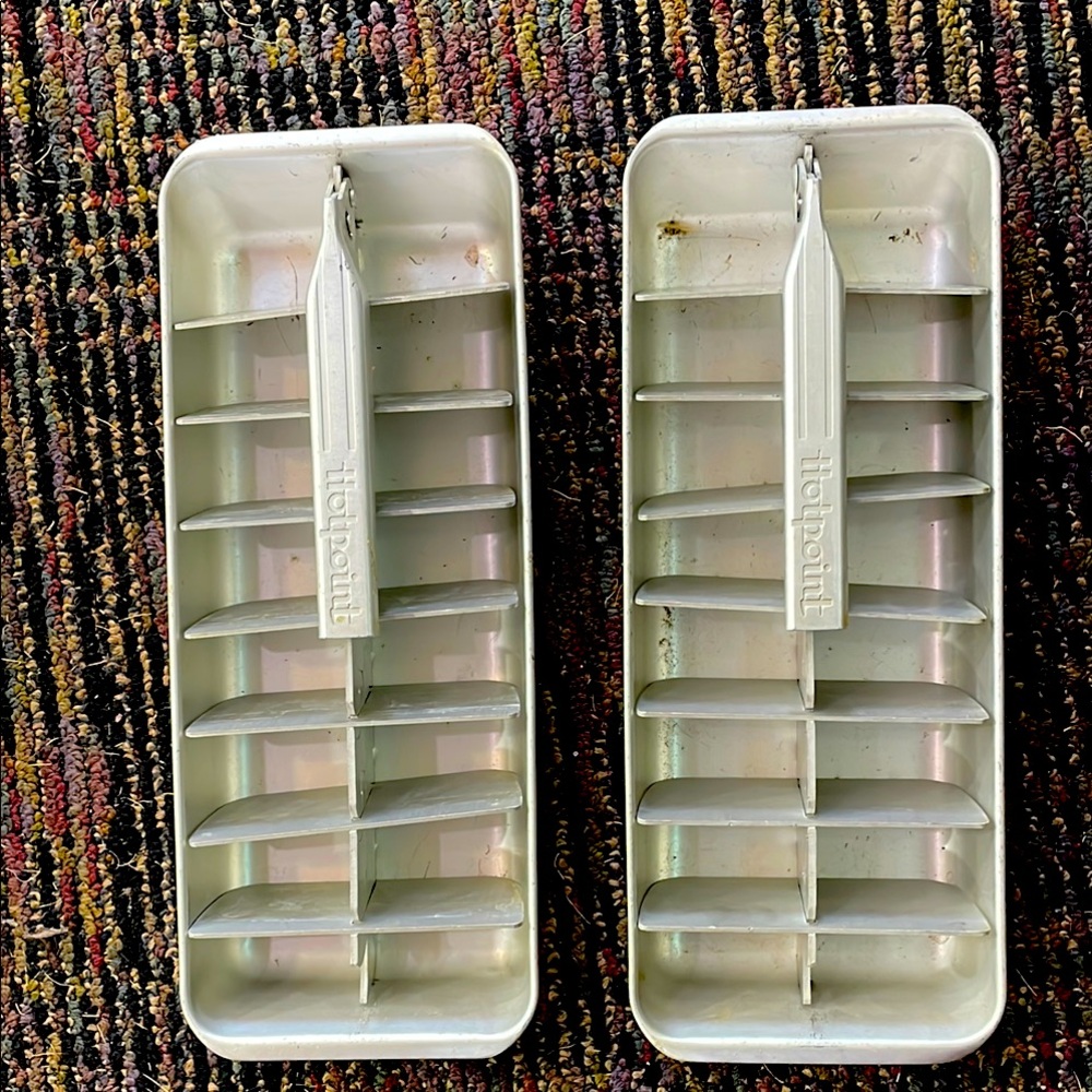Vintage Hotpoint aluminum Ice Cube Trays